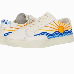 SOLUDOS SUNRISE SUNSET EMBROIDERED SNEAKERS 💛